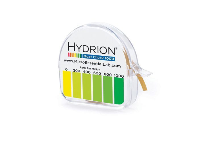 Hydrion Quaternary Ammonia Test Papers 0-1000ppm image 0