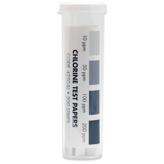 Total Chlorine Test Papers 10-200 ppm image 0