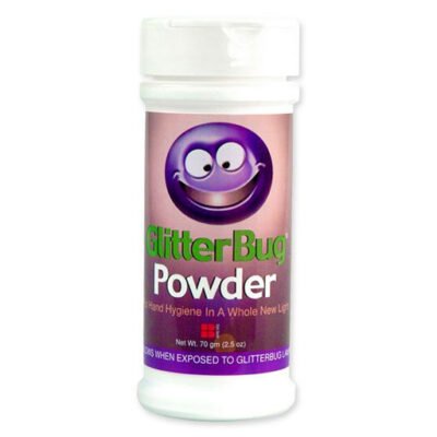 GlitterBug Powder is a great tool to teach both kids and adults about cross contamination.