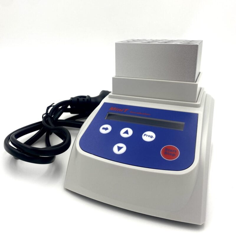 Our MiniT Dry Block Incubator is ideal for our SwabSURE Pathogen Swabs and Allertec60 allergen swabs. It is a small portable incubator that is easy to use and small in structurer. This is one of our best-sellers.