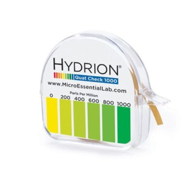 Hydrion Quaternary Ammonia Test Papers 0-1000ppm are simple-to-use, provide fast & accurate results.