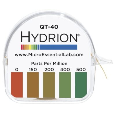 Hydrion Quaternary Ammonia Test Papers 0-500PPM is one of our most popular ammonia test strips. With colour matches at 0-150-200-400-500 parts per million.