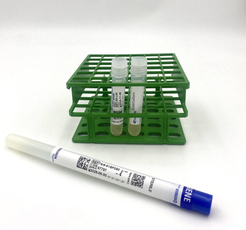 SwabSURE E.coli & Coliform Detection Kit is ideal for companies who wish to bring their environmental pathogen testing inhouse to receive faster results that are cost effective. SwabSURE is also available is Listeria & Salmonella.